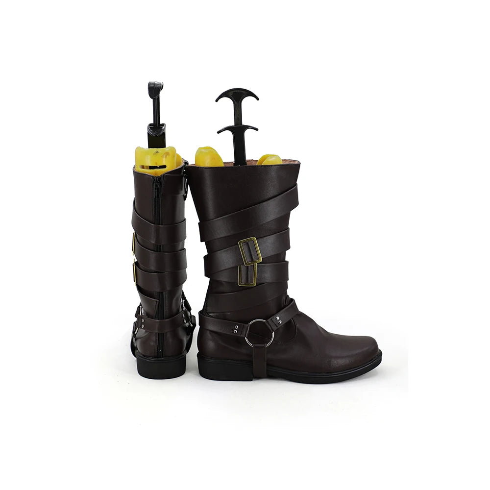 DMC 5 Dante Cosplay bottes en cuir chaussures Halloween carnaval chaussures accessoire sur mesure