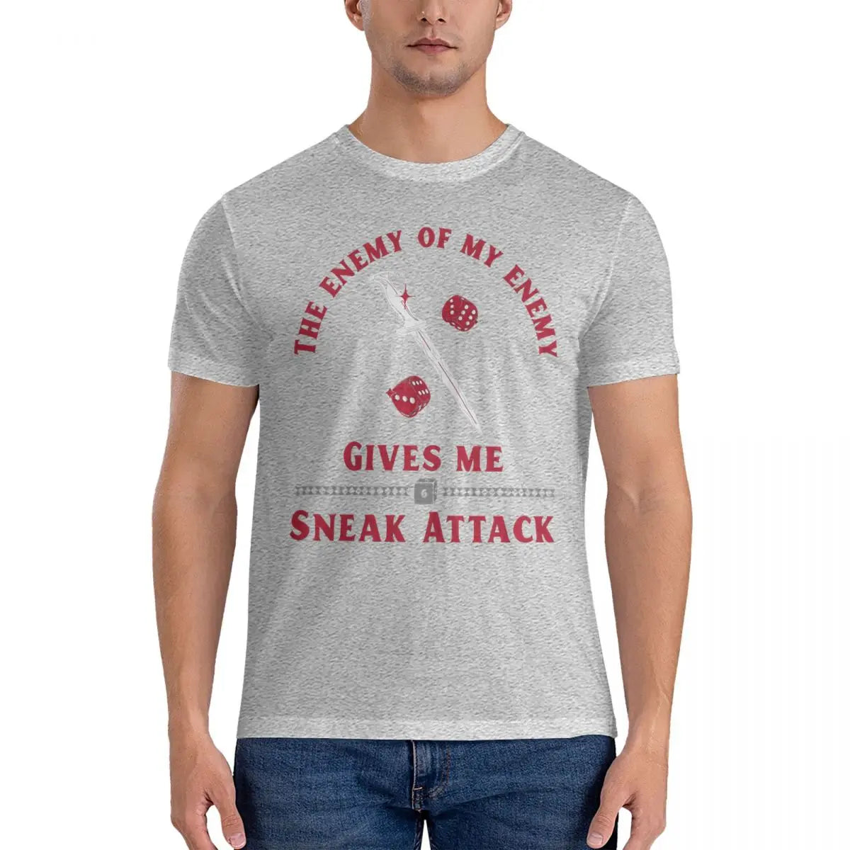 Me Sneak Attack Rogue T-Shirts drôles hommes coton Vintage T-Shirts col rond d-donjons et Dragons T-Shirts mdn vêtements à manches courtes