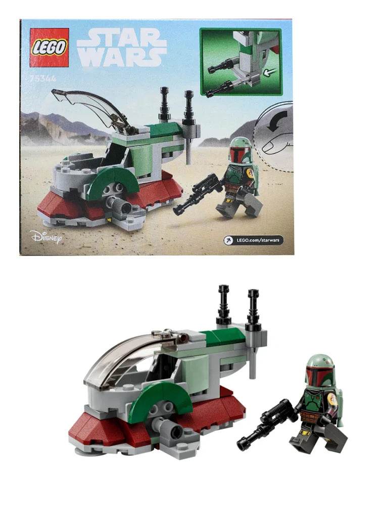 LEGO 75344 Star Wars Boba Fett's Starship Microfighter, Building Toy Vehicle with Adjustable Wings and Flick Shooters - LEGO75344