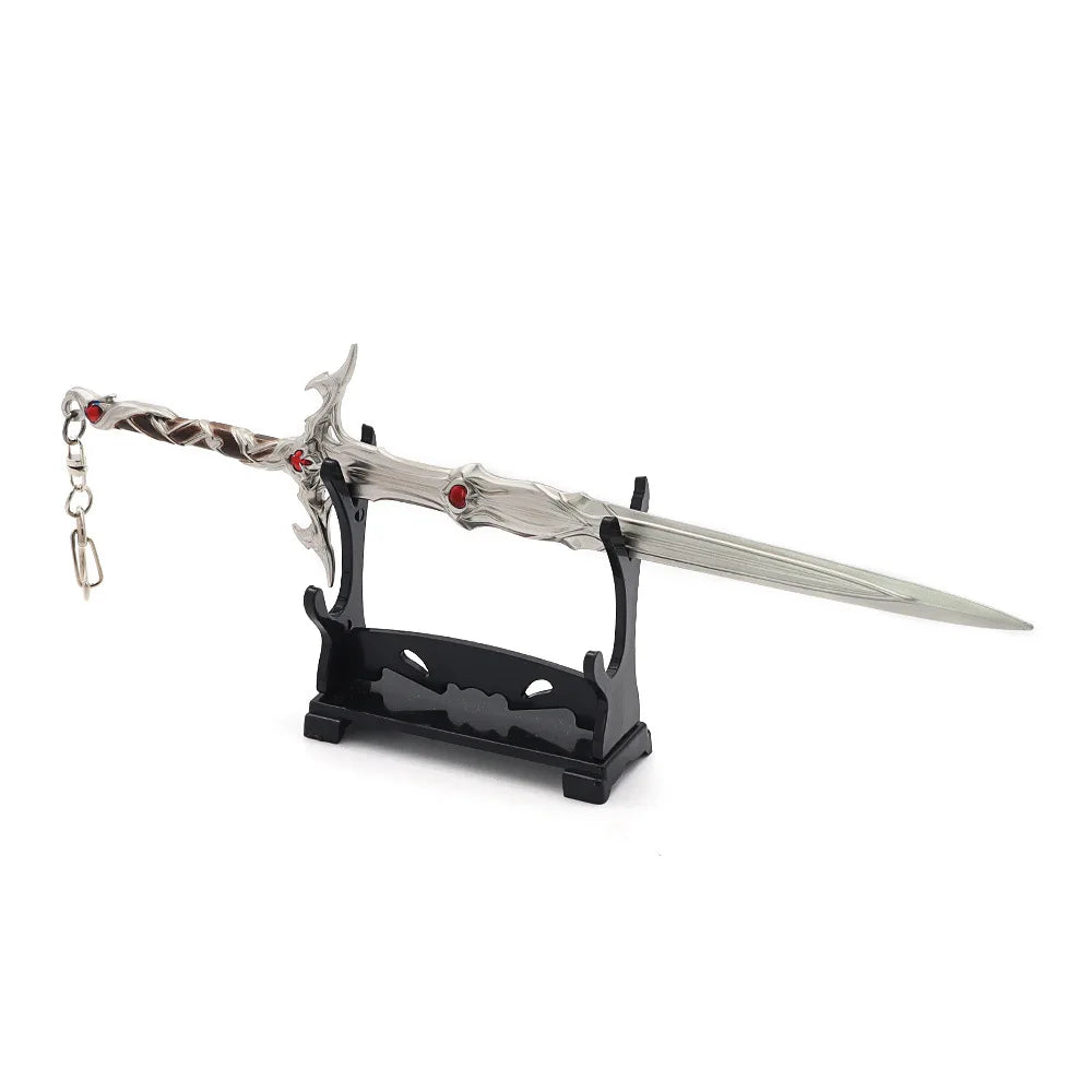 22CM Baldur's Gate 3 Game Peripheral The Sword in The Stone Githyanki Replica Miniature Cold Weapon Models Keychain