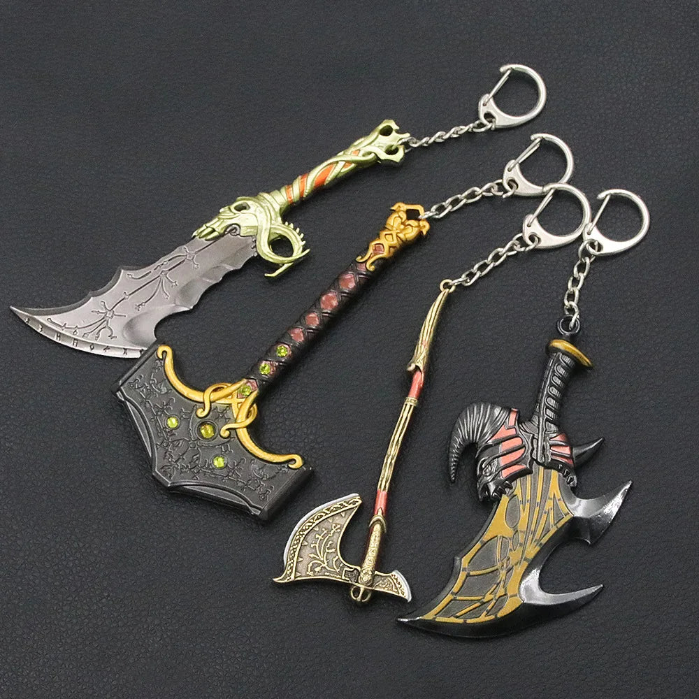 New God of War 4 Kratos Sword Keychain Pendant Keyring Jewelry Men And Women Car key chain Accessories