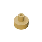 Gobricks Tile Round 1x1 with Bar and Pin Holder | Compatible Building Block