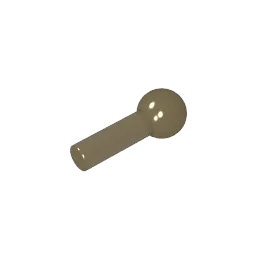 Gobricks Bar 1L with Tow Ball | Compatible Building Block Technical Parts