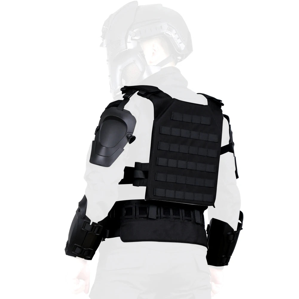 Tactical Armor Suit Deformation Protection Vest Adjustable Hunting Chest Protective Equipment Paintball Shooting CS Wargame Vest