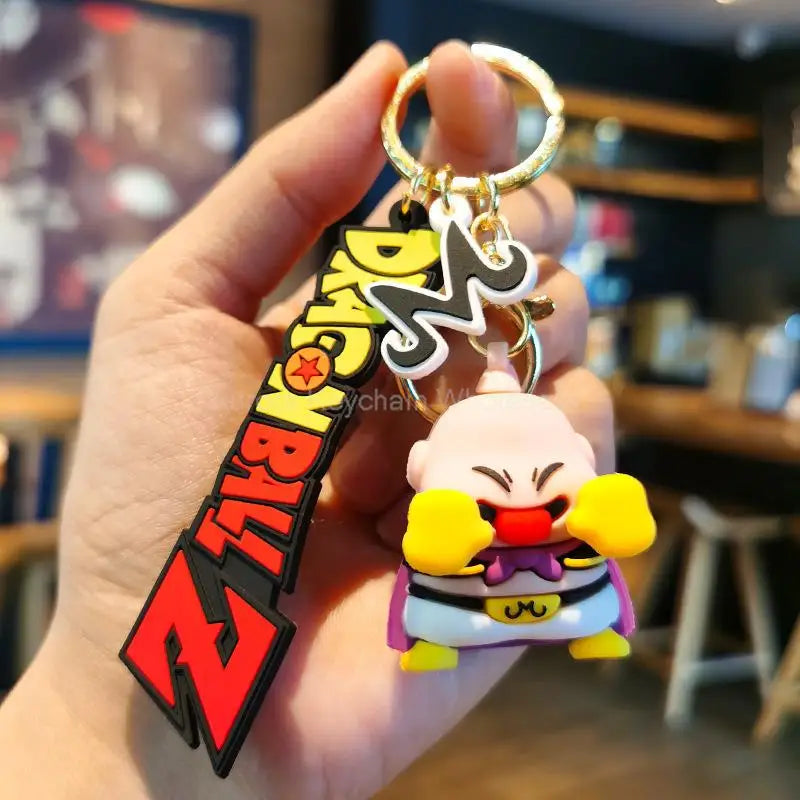 Dragon Ball Z Anime Keychain Super Saiyan Goku Master Roshi Buu Gohan Accessories Car Key Chains