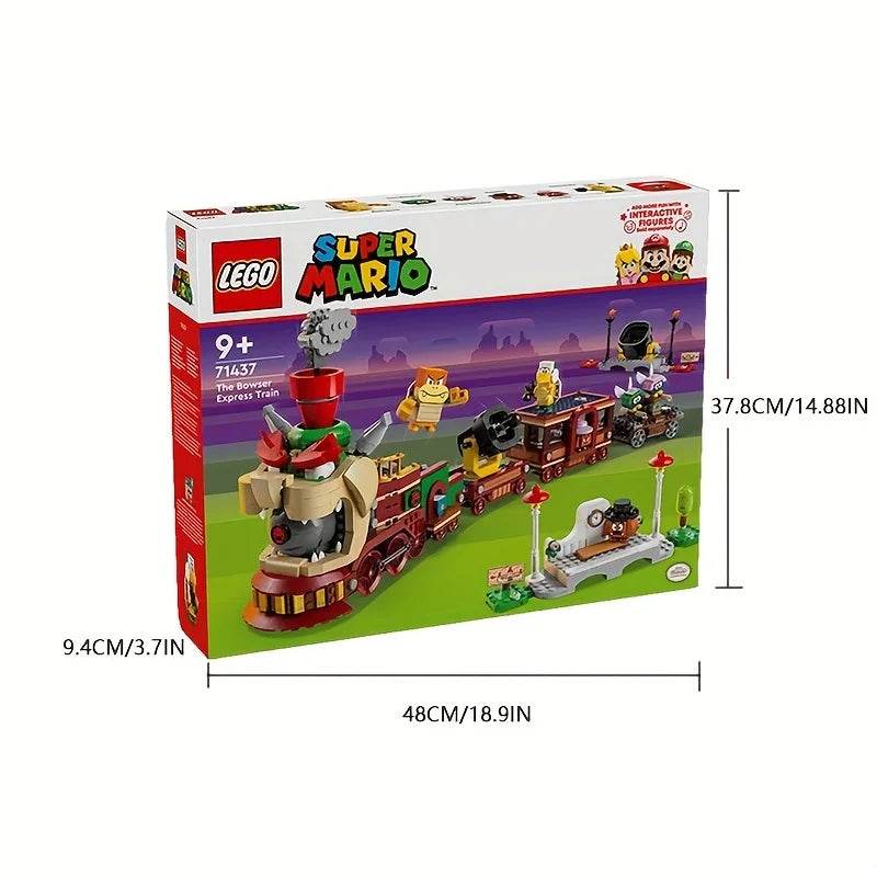 71437 LEGO Super Mario The Bowser Express Train Toy Playse, Mario Toys for Kids,Birthday Gift for Boys - United States