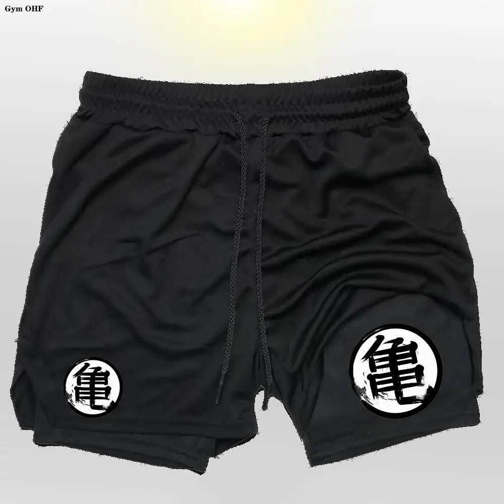Dragon Ball Shorts: Power Up Your Workout! - Black / M