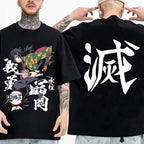 Demon Slayer Cotton Parent-Child Anime T-Shirt | Summer