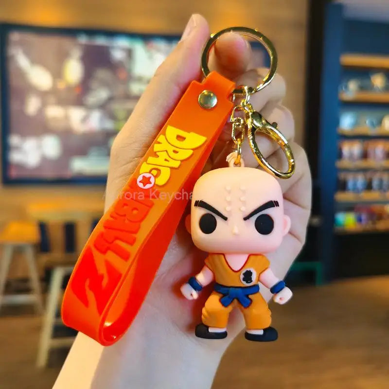 Dragon Ball Z Anime Keychain Super Saiyan Goku Master Roshi Buu Gohan Accessories Car Key Chains