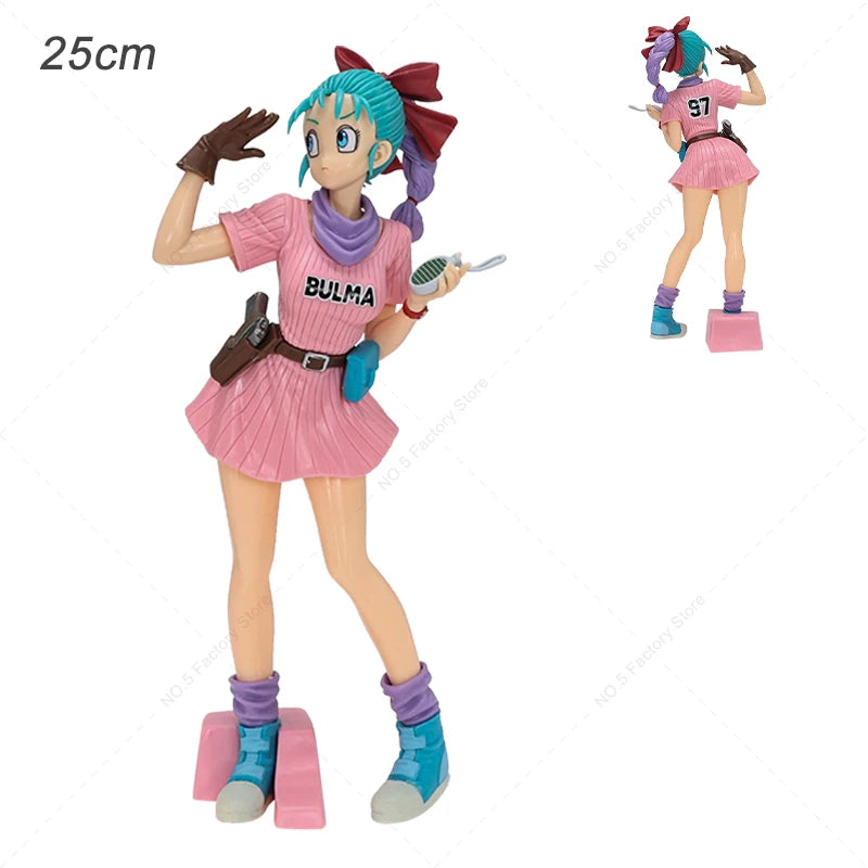 12 Style Anime Dragon Ball Z Kawaii Girls Action Figures Bulma Launch Chichi Android 18 Majin Buu Figurine Model Collectible Toy