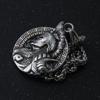 stainless steel King of War Spartan Warrior Portrait Pendant Men\'s Necklace Trend Rock Hip Hop Party Jewelry Christmas Gift
