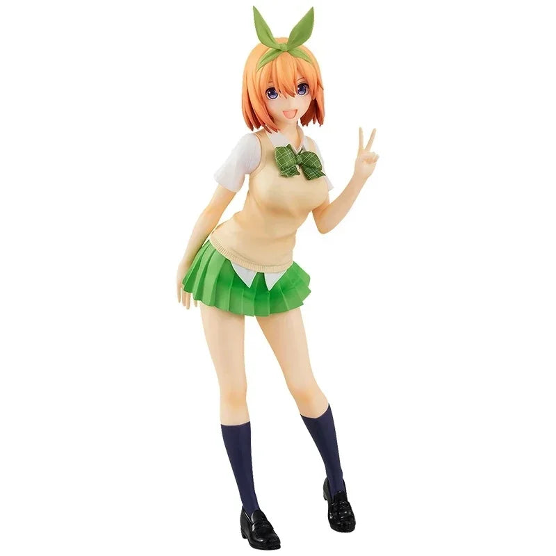 18cm Anime Figure The Quintessential Quintuplets Nakano Ichika Nino Itsuki School Uniform Static Collection Model PVC Doll Toys