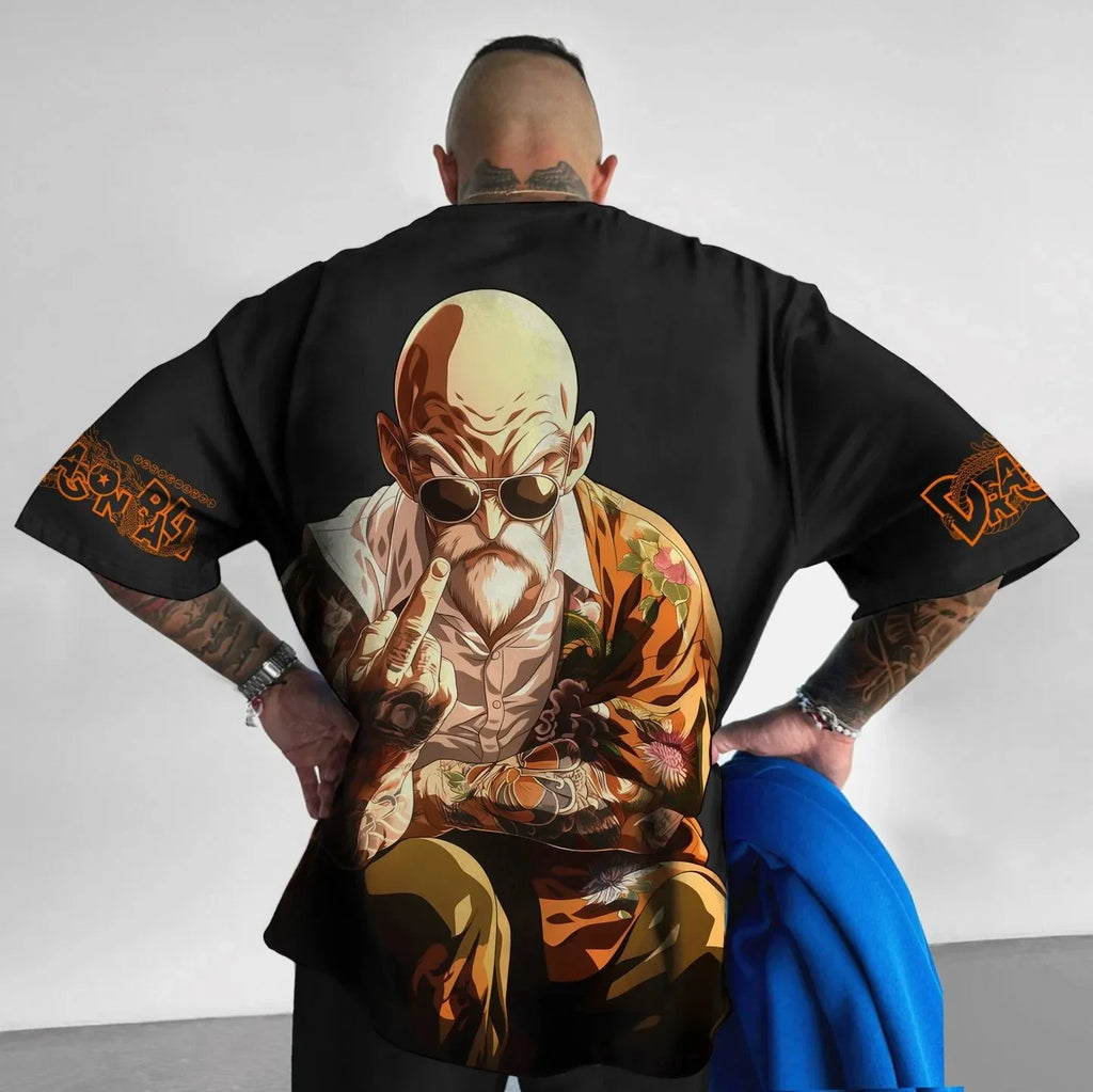 Dragon Ball Vegeta Harajuku Oversized Anime T-Shirt | 2025