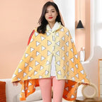 Demon Slayer Blanket: Tanjiro Anime Bathrobe & Cosplay Shawl