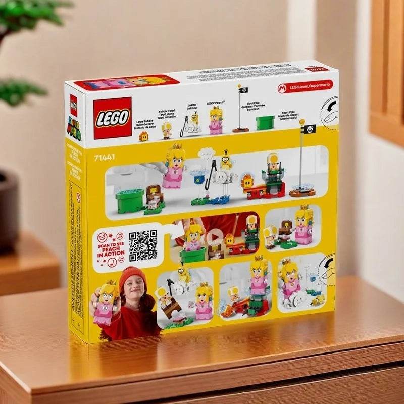 71441 LEGO Adventures with Interactive LEGO Peach ,Super Mario Playset for Kids, Yellow Toad Figure - United States