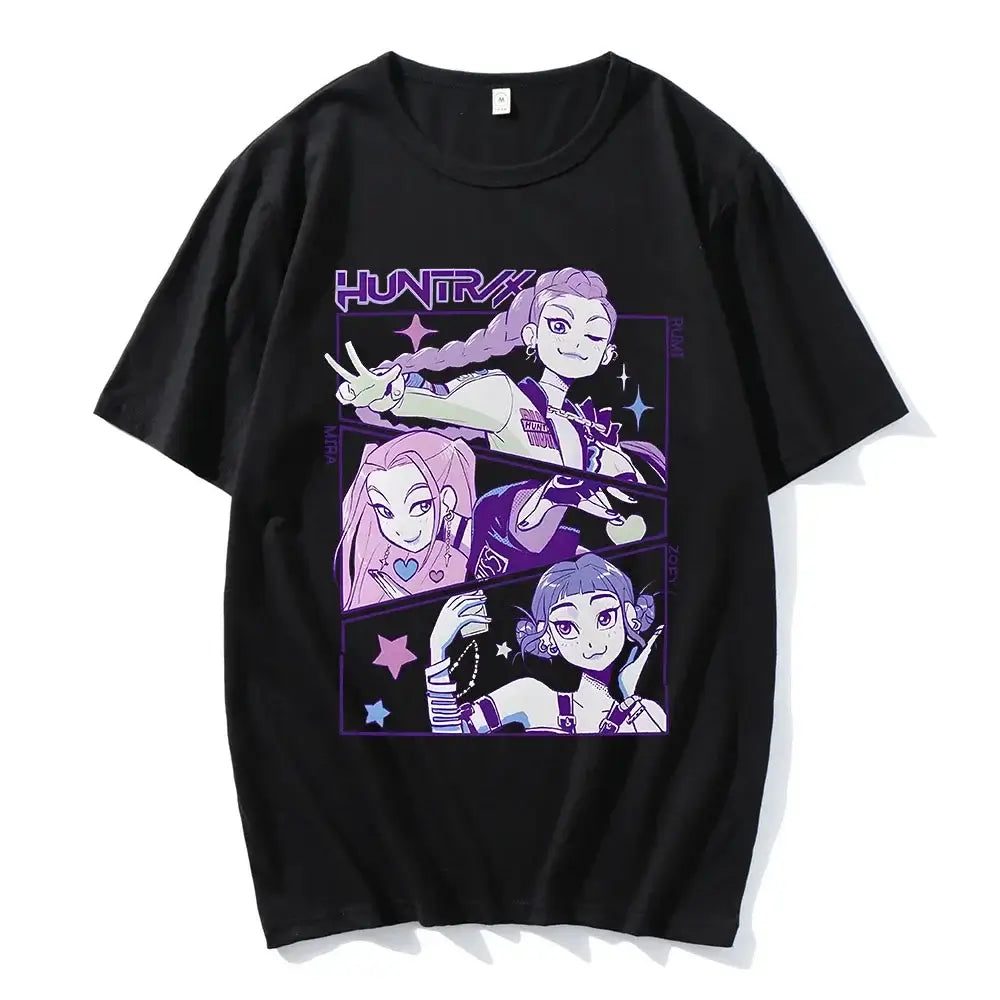 KPop Devil Hunter T-shirt Unisex 100% Cotton Summer Tee