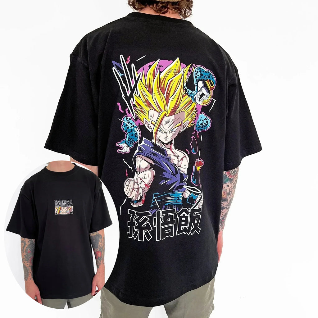 Dragon Ball Son Goku Oversized Retro Graphic T-Shirt 2026