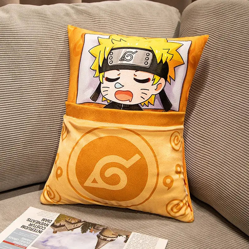 Naruto Anime Plush Pillow: Kakashi & Naruto