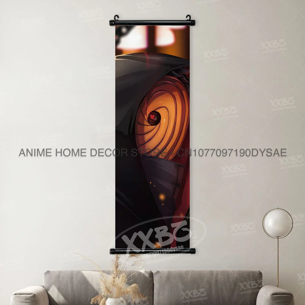 Uzumaki Naruto Posters: Sasuke & Madara Wall Art Scroll