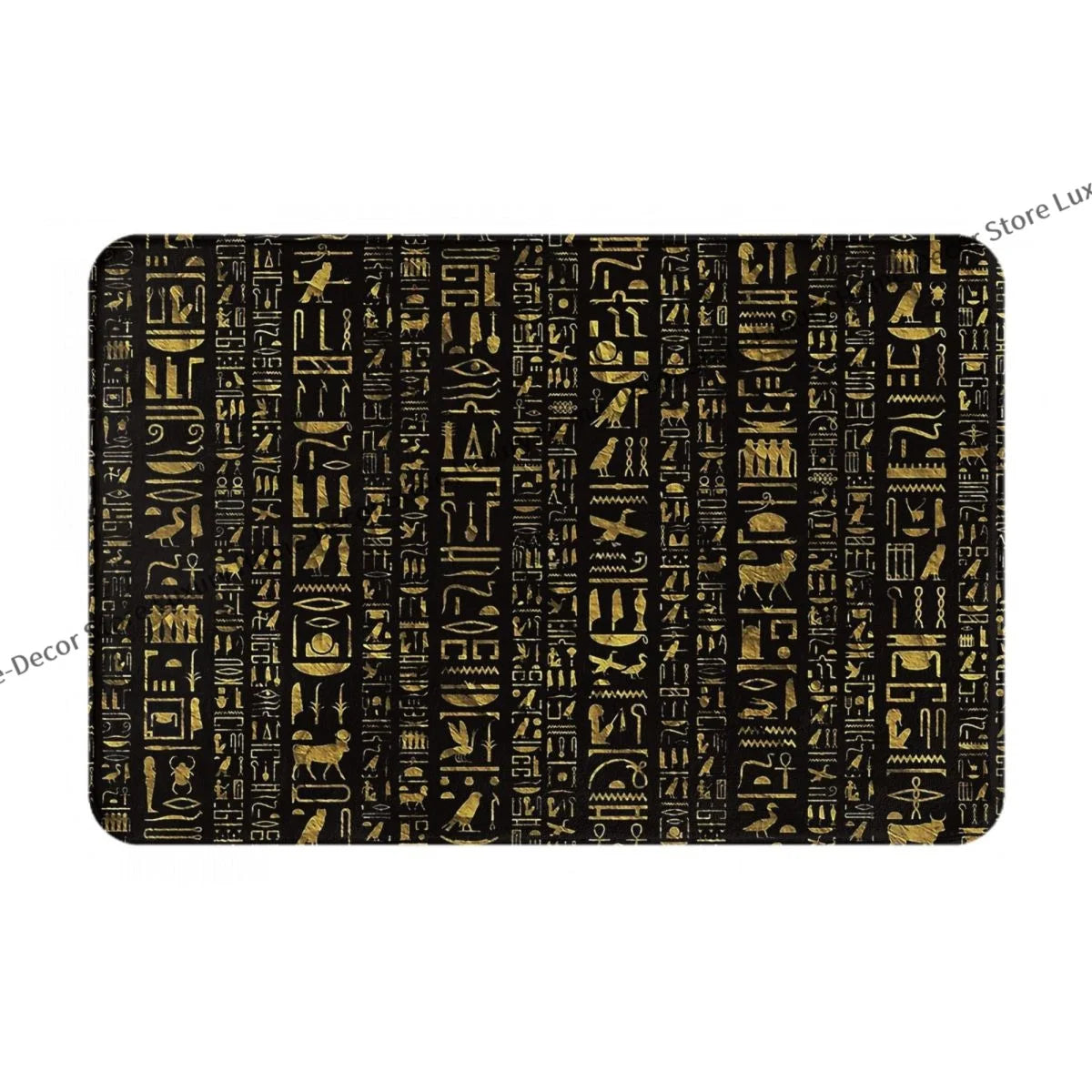 Tapis de bain égyptien ancien, hiéroglyphes égyptiens, paillasson Vintage doré, pour cuisine, extérieur, décoration de la maison