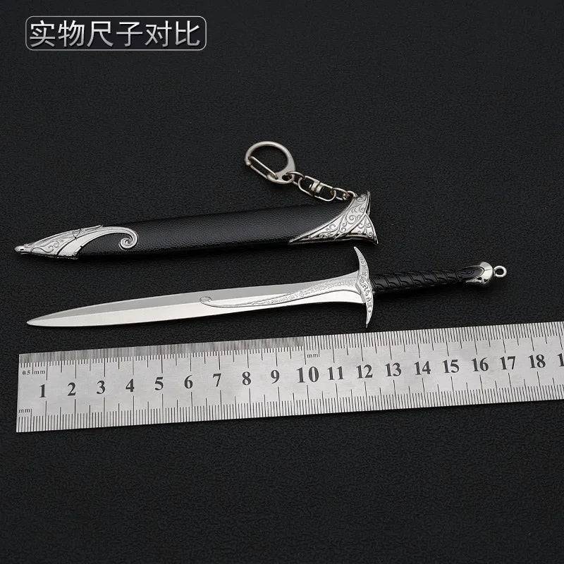 19cm Sting Sword Frodo Bilbo Baggins Hobbits Movie Peripherals Medieval Metal Weapons Models Home Ornament Decoration Crafts Toy