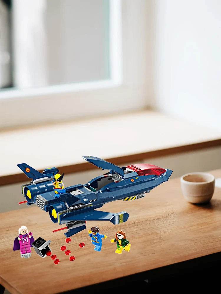 LEGO 76281 Marvel X-Men X-Jet Toy Plane Model Building Kit - LEGO76281