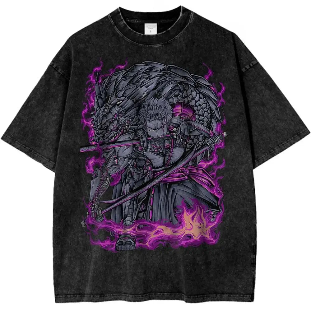 Roronoa Zoro Shirt One Piece Retro Anime T-Shirt