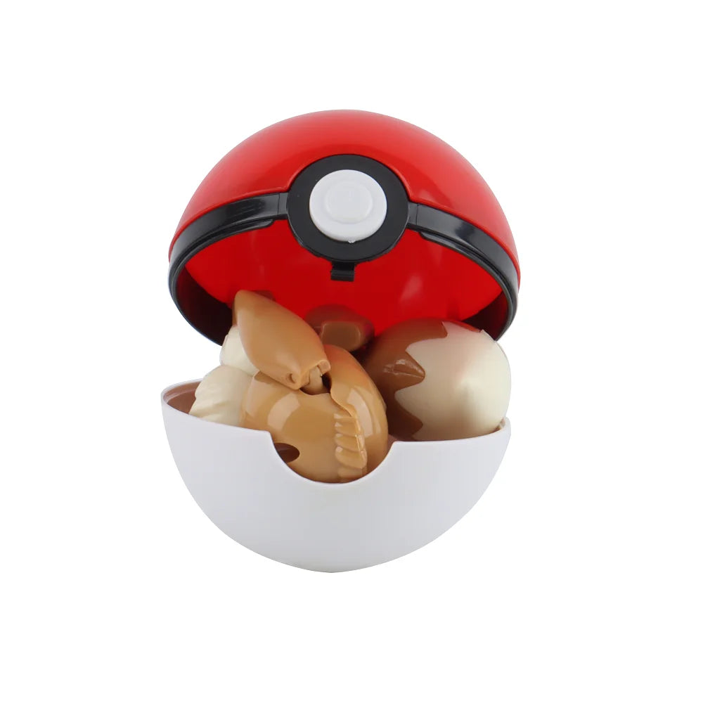 Pokemon Pokeball Anime Figures Toys, Pikachu Gengar Dragonite Snorlax Lapras Pocket Pokeball Toys