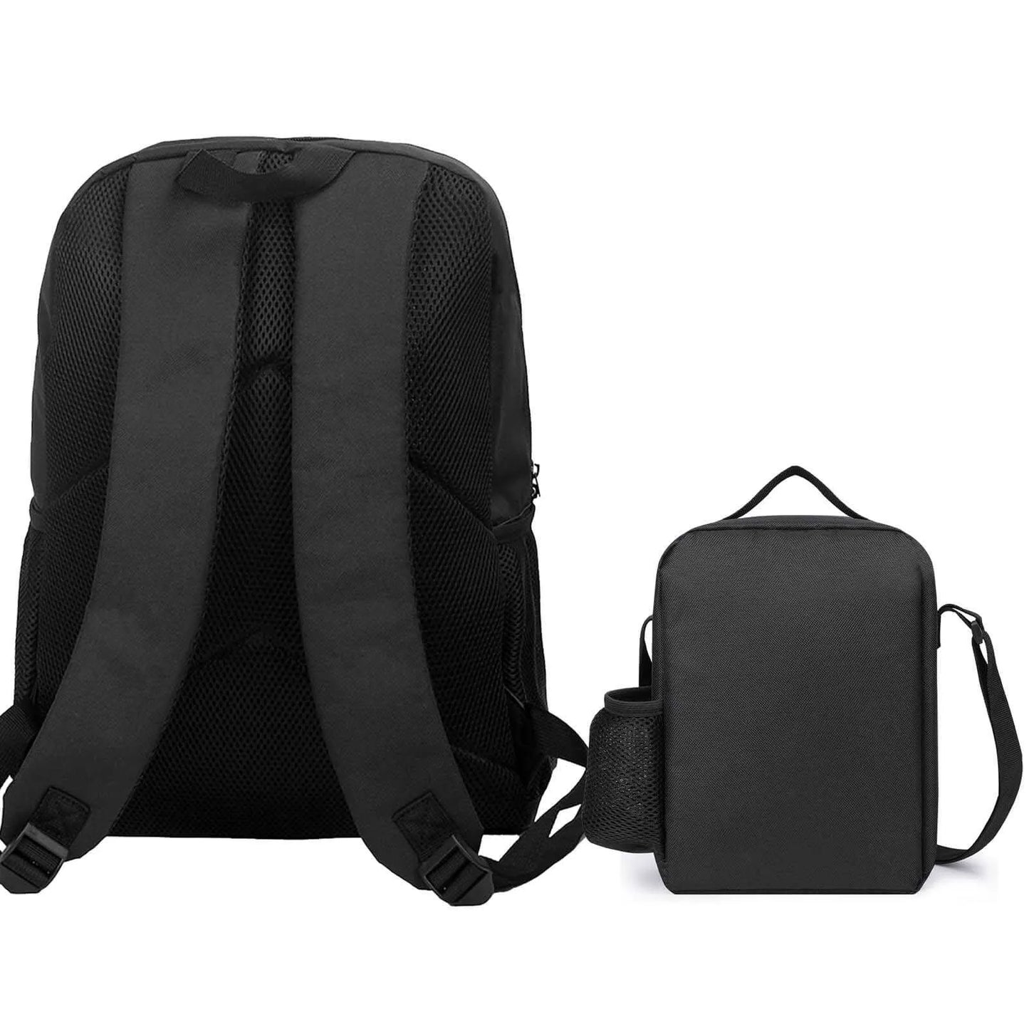 3 in 1 Set 17 Inch Backpack Lunch Bag Pen Bag Final Fantasy XIV Shadowbringers Logo For Secure Novelty Comfortable  Schools Lunc