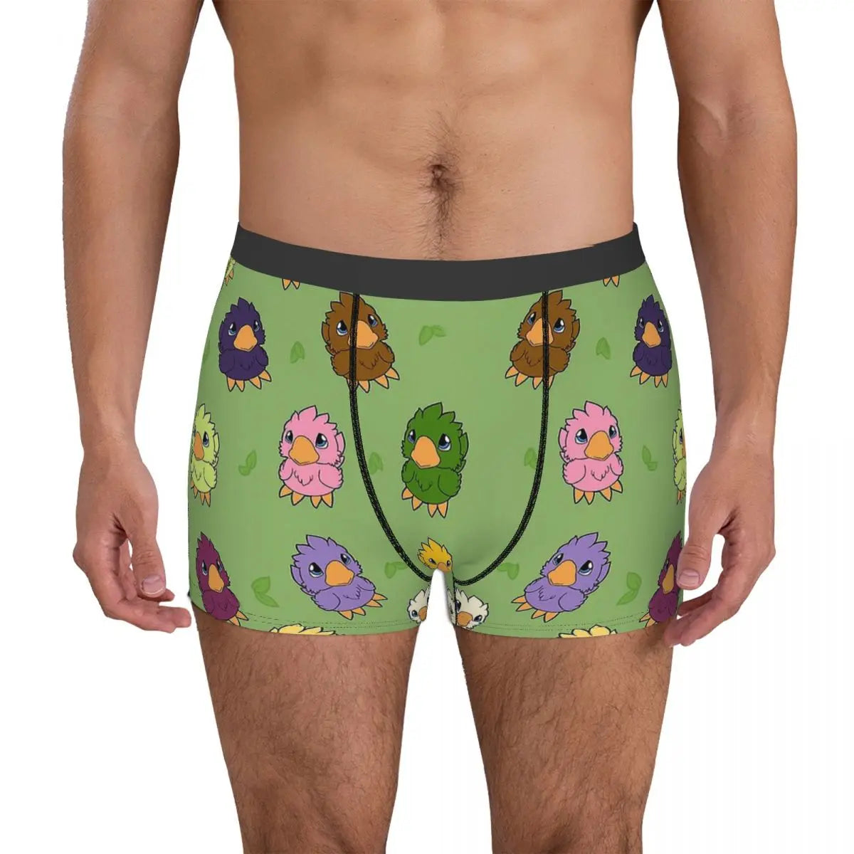 Fantasy Chicken Parade Chibi Mini Underpants Homme Panties Men's Underwear Sexy Shorts Boxer Briefs