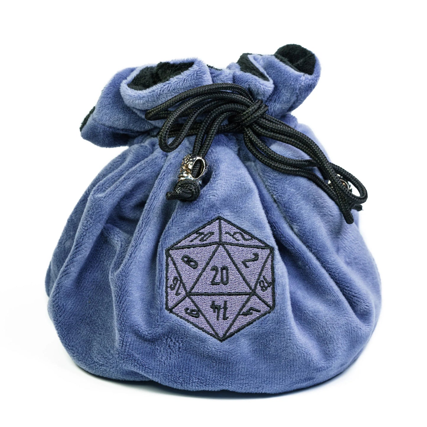 Nouveau sac de dés à cordon flanelle Double couche sac de rangement fond rond grande pochette pour l'emballage cadeau RPG dés jeu de société