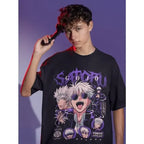 Gojo Satoru T-Shirt: JJK Horror Mahito Oversized Graphic Tee