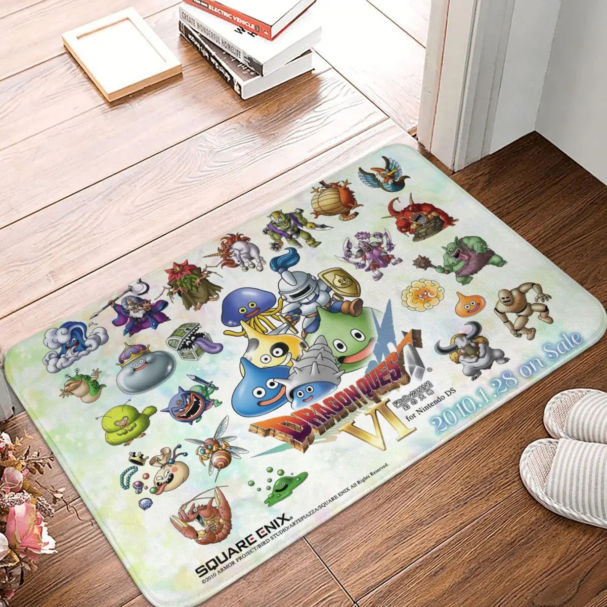 Dragon Quest – paillasson antidérapant Slimes, tapis de cuisine et de bain, tapis d'extérieur, décor à motifs d'intérieur