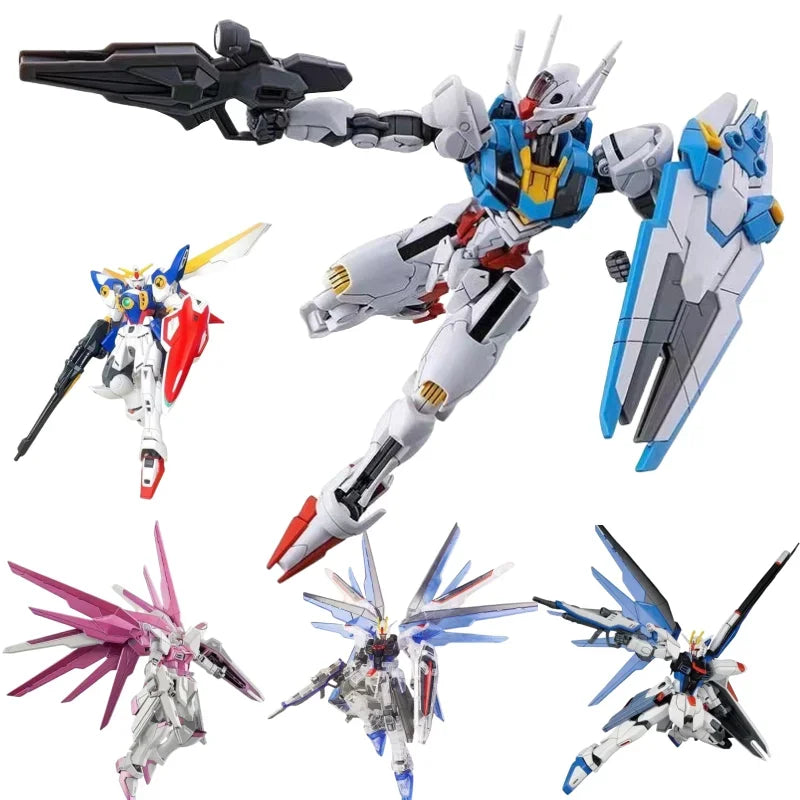 Gundam Assembled Model HG 1/144 Anime Mobile Suit Movable Doll Collection Hand Figure Desktop Ornament Assembly Toy Boy Gift