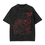 L Lawliet T-Shirt Death Note Vintage Washed Tee