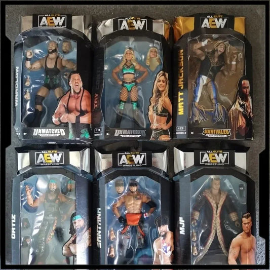 6'-7'Rare Wwe/Aew /Wwf/Wcw Figure Collection All Elite Wrestling Unmatched Collection Jon Moxley Darby Allin Pvc Action Figure