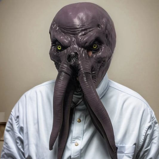 Game Lllithid Mind Flayer Squiddy Mask Cosplay Octopuses Monster Latex Helmet Halloween Party Costume Props