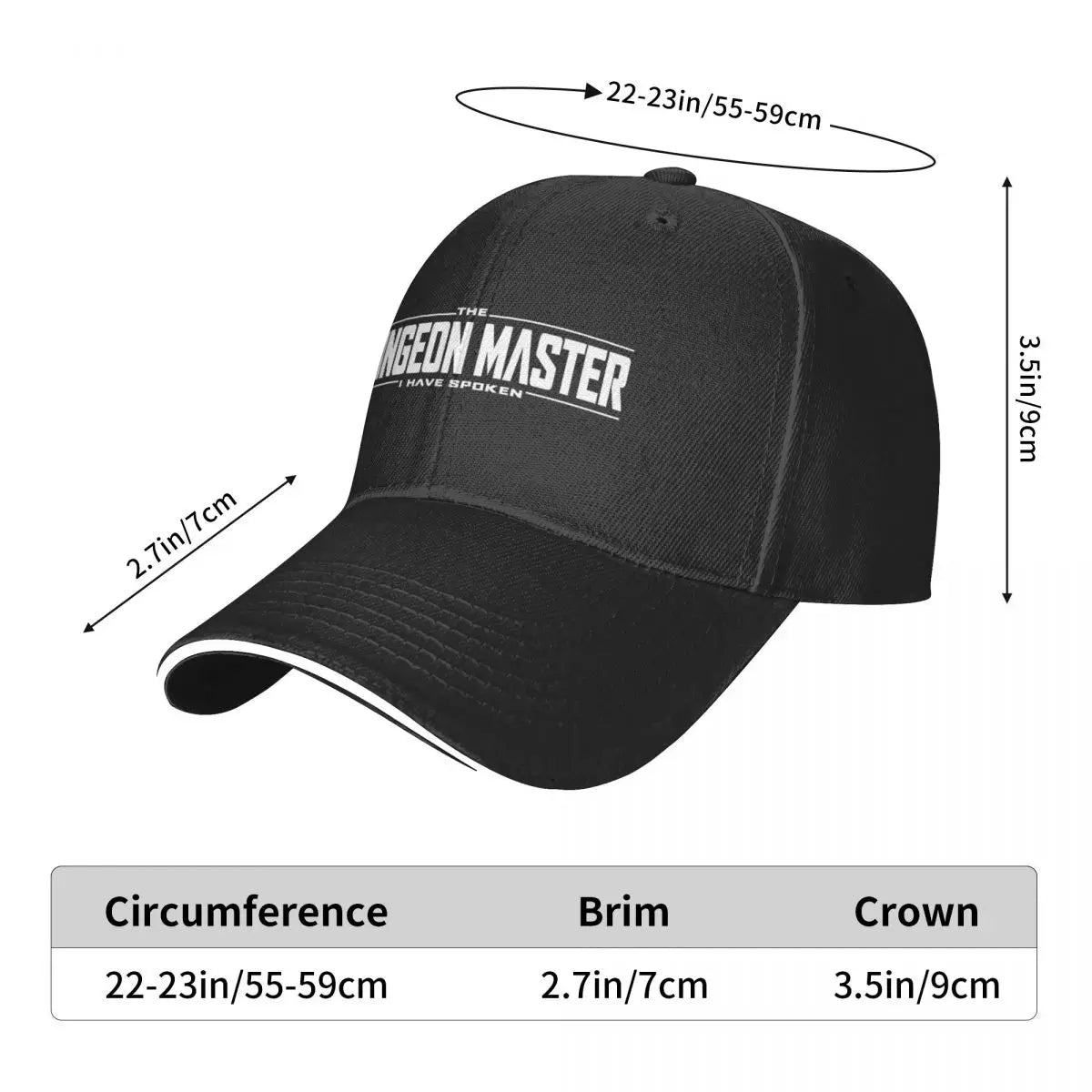 Dungeon Master – casquette de Baseball, chapeau de camionneur, chapeau de fête en mousse pour hommes et femmes