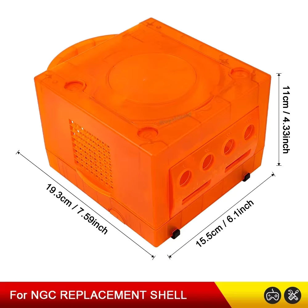 Gamecube Full Replacement Console Shell Housing Translucent Orange