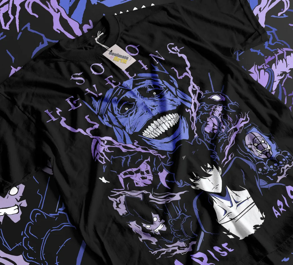 Solo Leveling T-Shirt: Sung Jin Woo Anime Manga Soft Tee