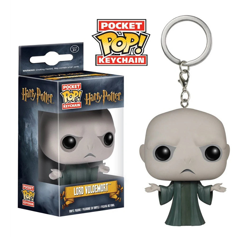 FUNKO Pocket Keychain Harry Potter Hermione Dumbledore Fantasy Adventure Movie Peripherals Backpack Pendant Keychain Xmas Gift