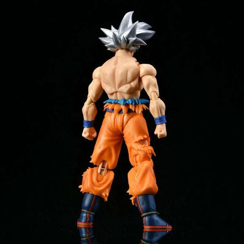 Ultra Instinct Goku Anime Figure, Dragon Ball Z Super Action Figurine White Haired 16 CM