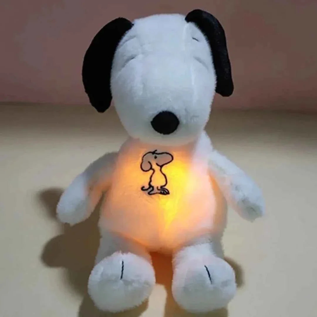 Calming Breathing Snoopy Plush Toy - Glowing Sleep Aid & Anxiety Relief