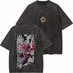 Dragon Ball Goku Majin Buu Washed Graphic T-Shirt Y2K