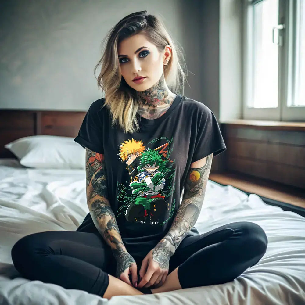 Deku T-Shirt: Bakugo & All Might My Hero Academia Top