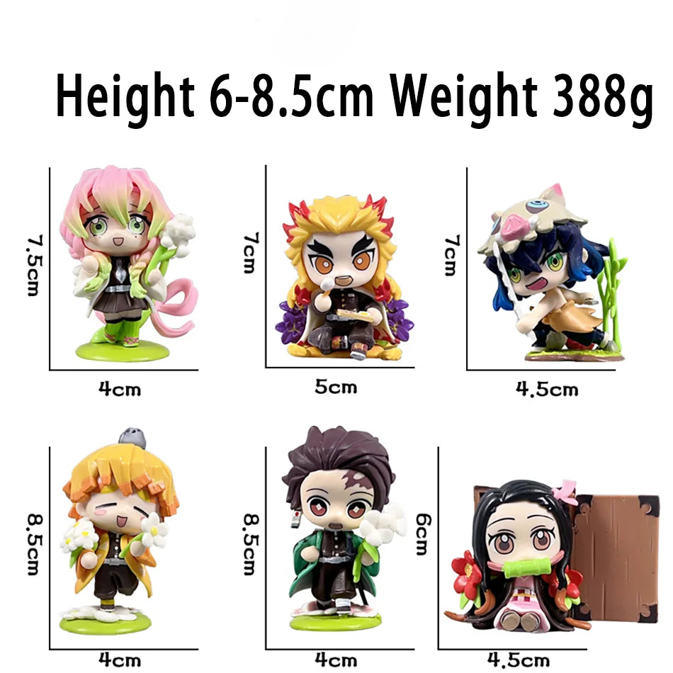 Demon Slayer Blind Box: 12pcs Tanjiro Nezuko Anime Figures