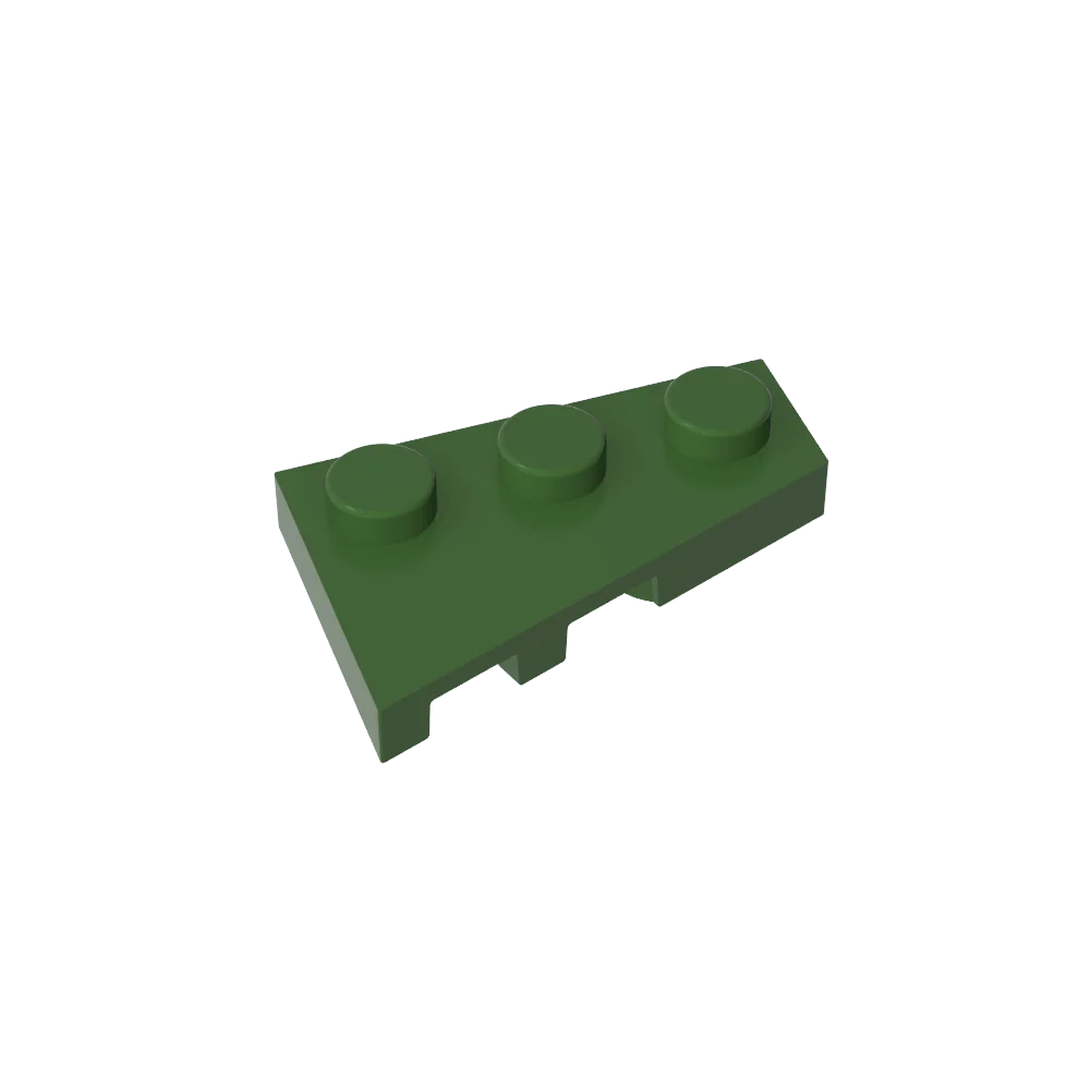 Gobricks GDS-547 Wedge Plate 3 x 2 Right | Compatible Building Block for DIY Creations
