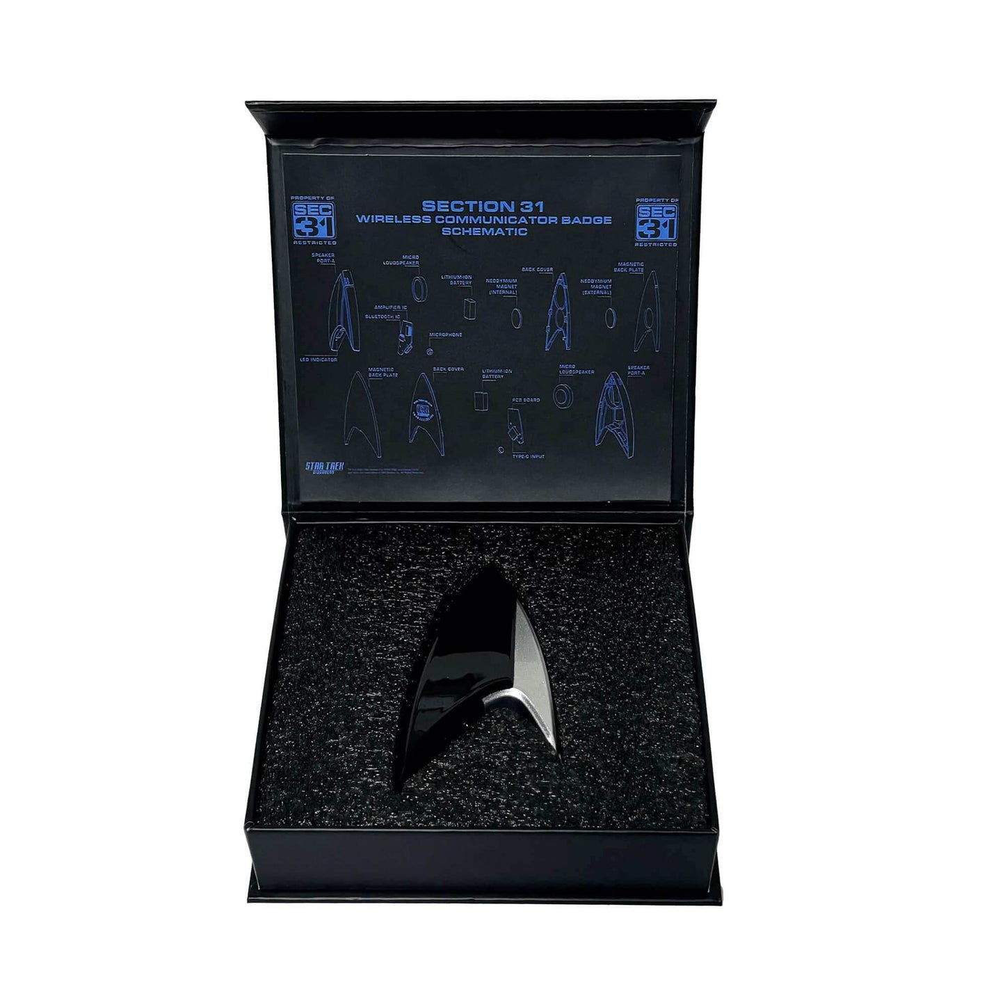 Star Trek Section 31 Bluetooth ComBadge with Chirp Sound Effect - 