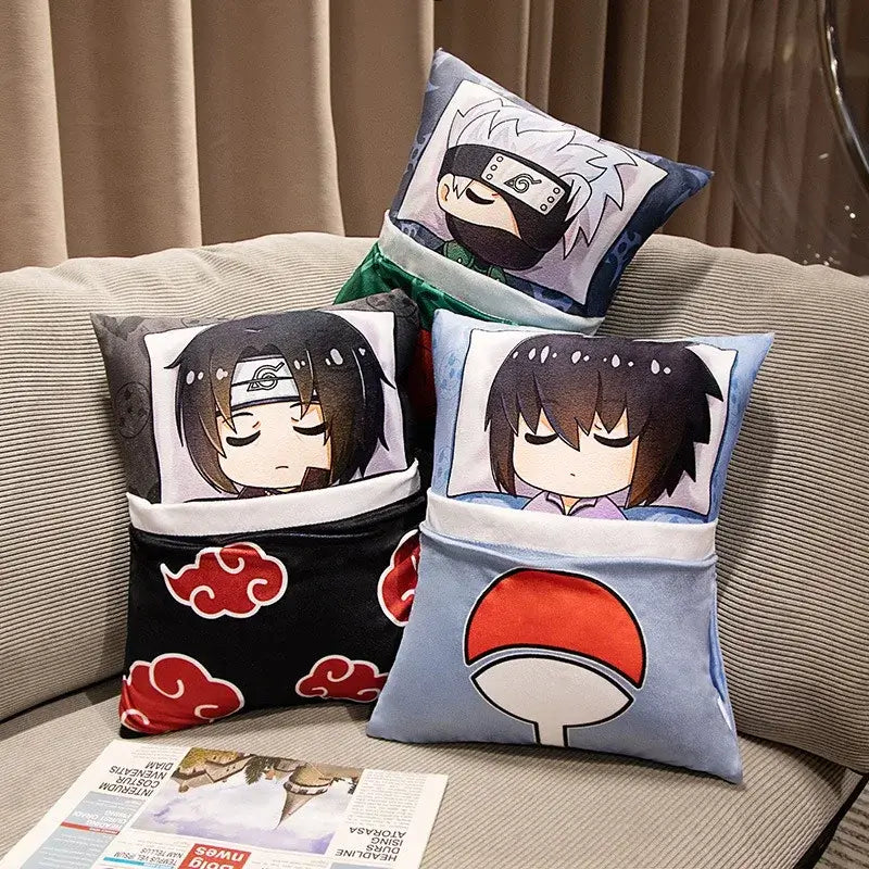Naruto Anime Plush Pillow: Kakashi & Naruto