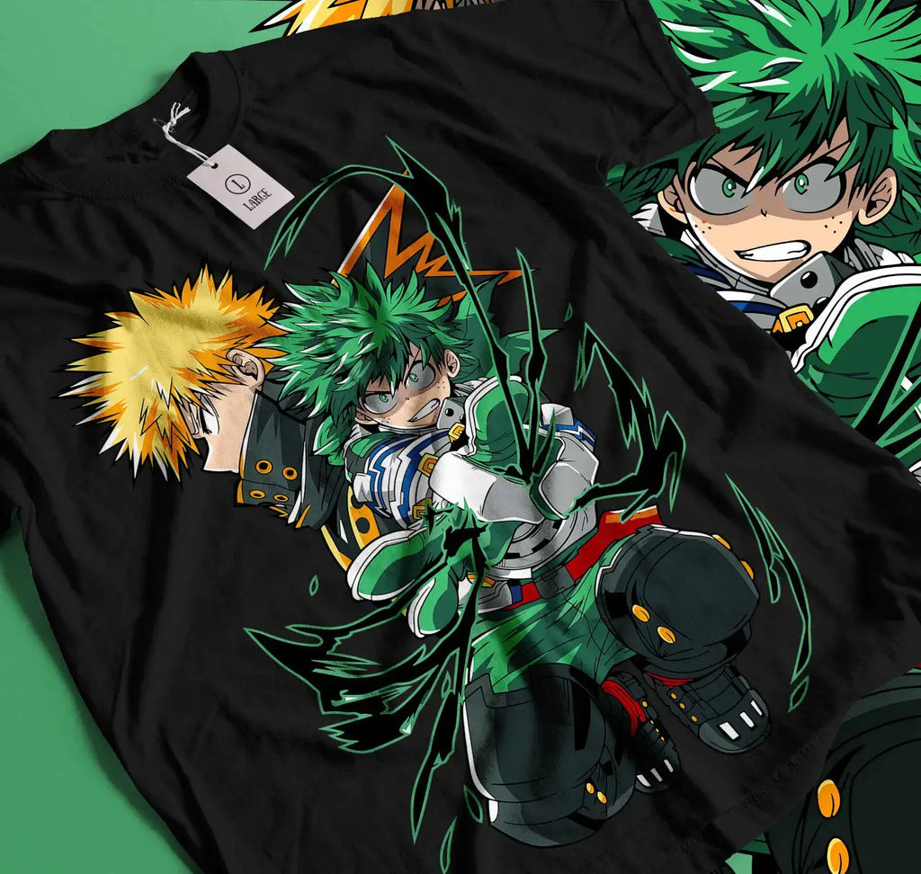 Deku T-Shirt: Bakugo & All Might My Hero Academia Top